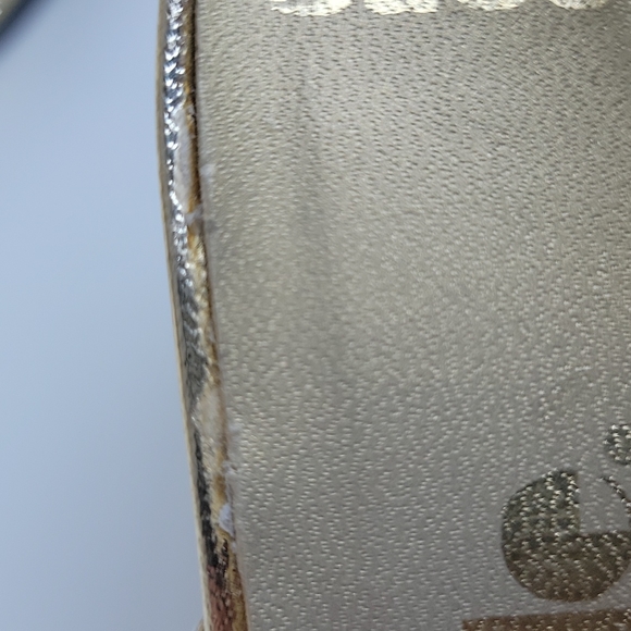 Lifestride Cuscino Vintage Made In USA Vintage Gold Block Heeled Sandals 7.5 N - Picture 15 of 16